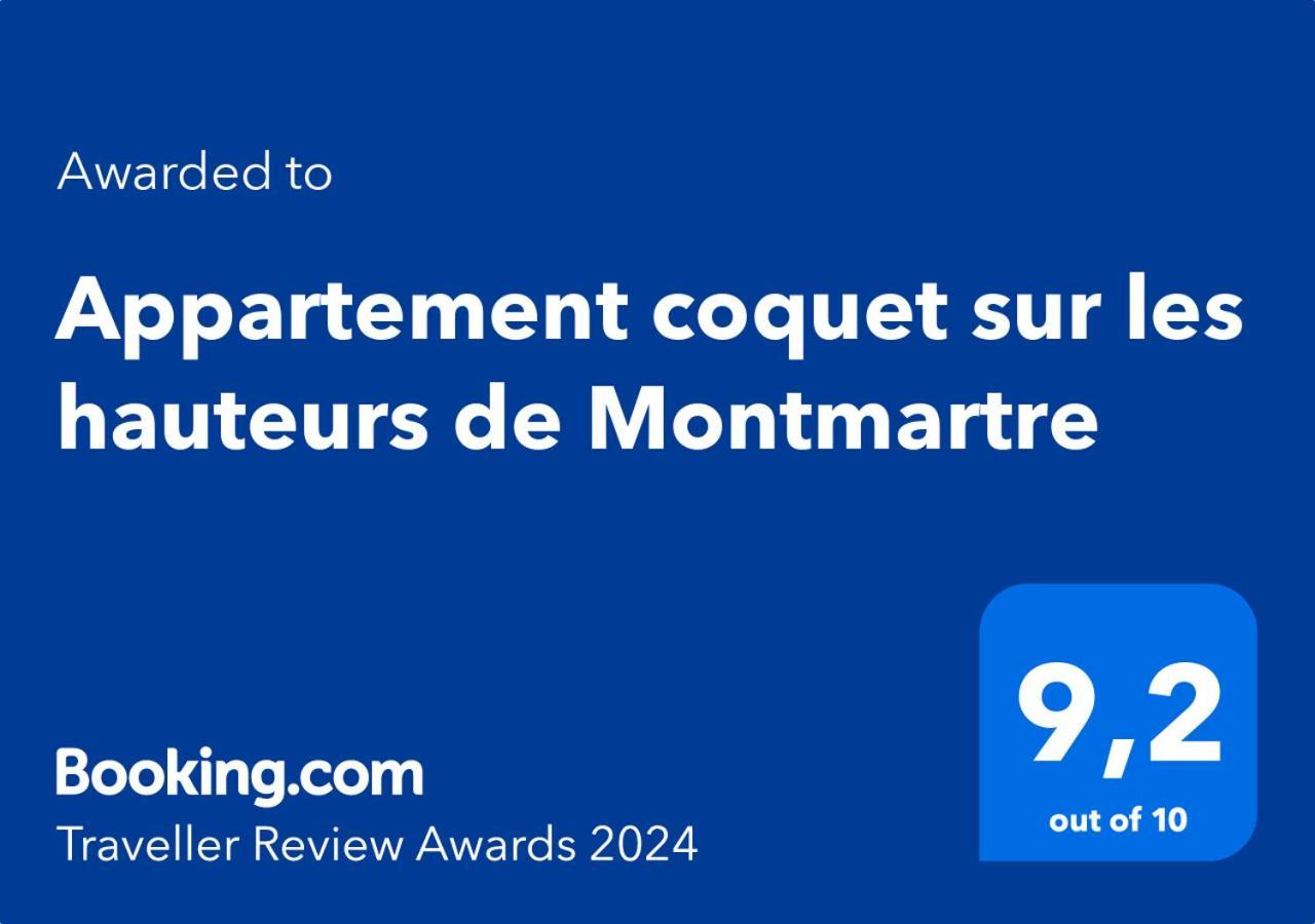 Appartement coquet sur les hauteurs de Montmartre Paris Extérieur photo